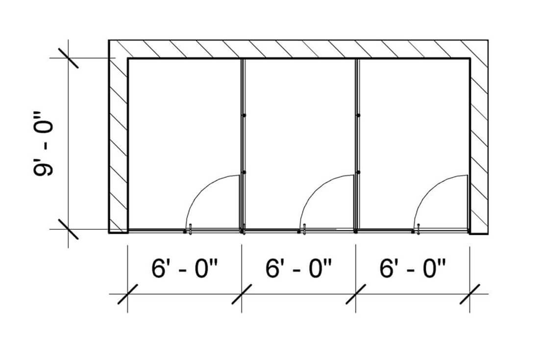 Glass Wall Cubes drawing