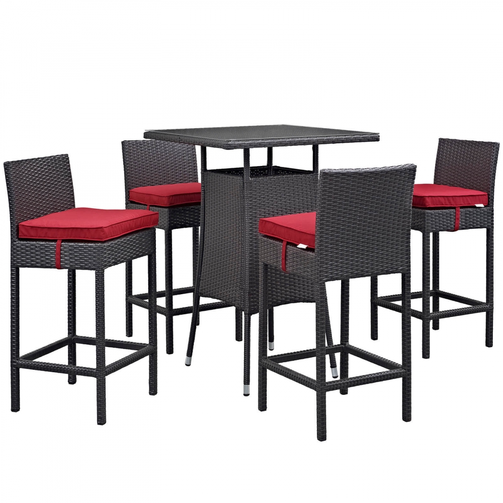 Outdoor bar furniture CUB EEI 1963 EXP RED SET MOD