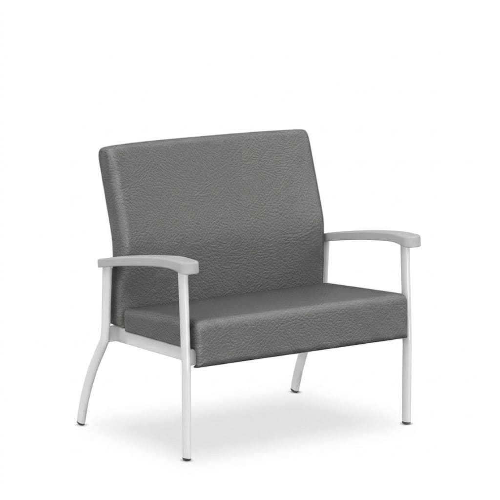 Armchair left link low cool grey
