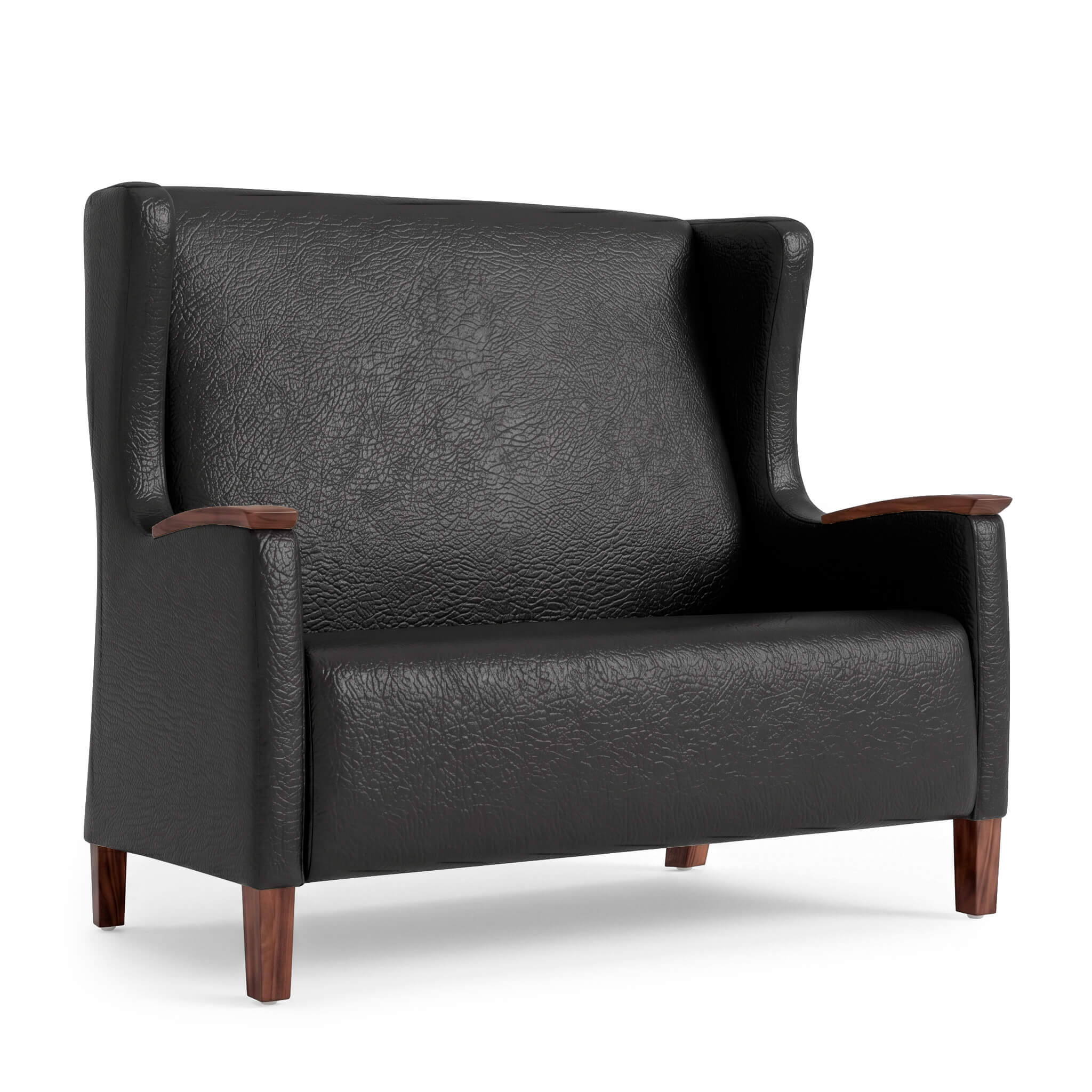 Curaform wingback two seat black