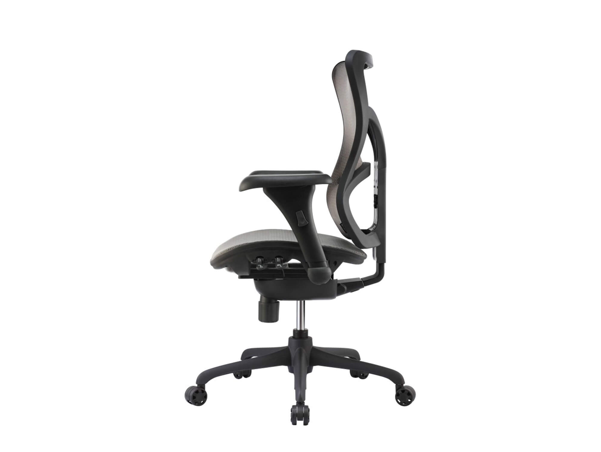 Adjustable office chair side