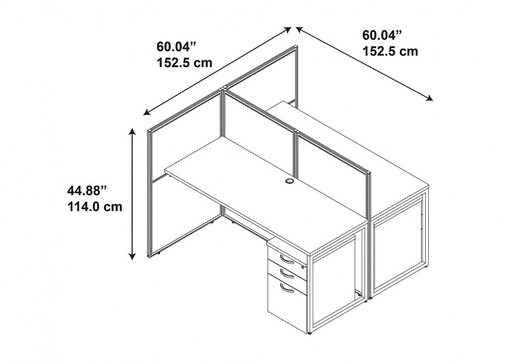 Collaborative work spaces 3d dimensions