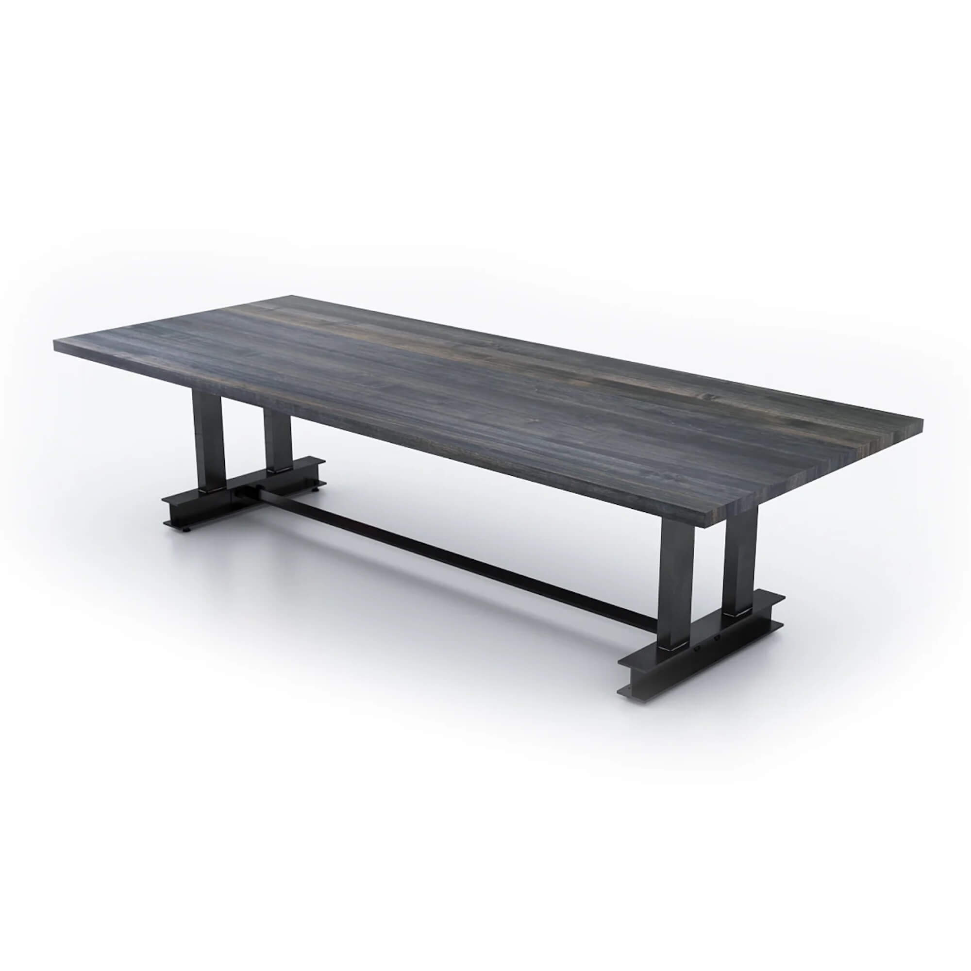 Conference room tables conference table id2 industrial conference table view decker grey