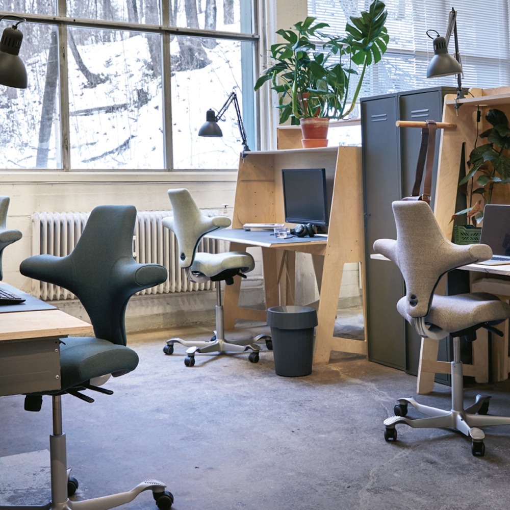 Cool office chairs cool desk chairs ergonomic posture office chair graphite and asteroid fabric workspace view