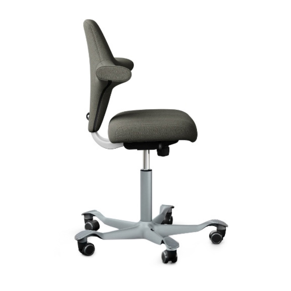 Cool office chairs cool desk chairs ergonomic posture office chair graphite fabric side view