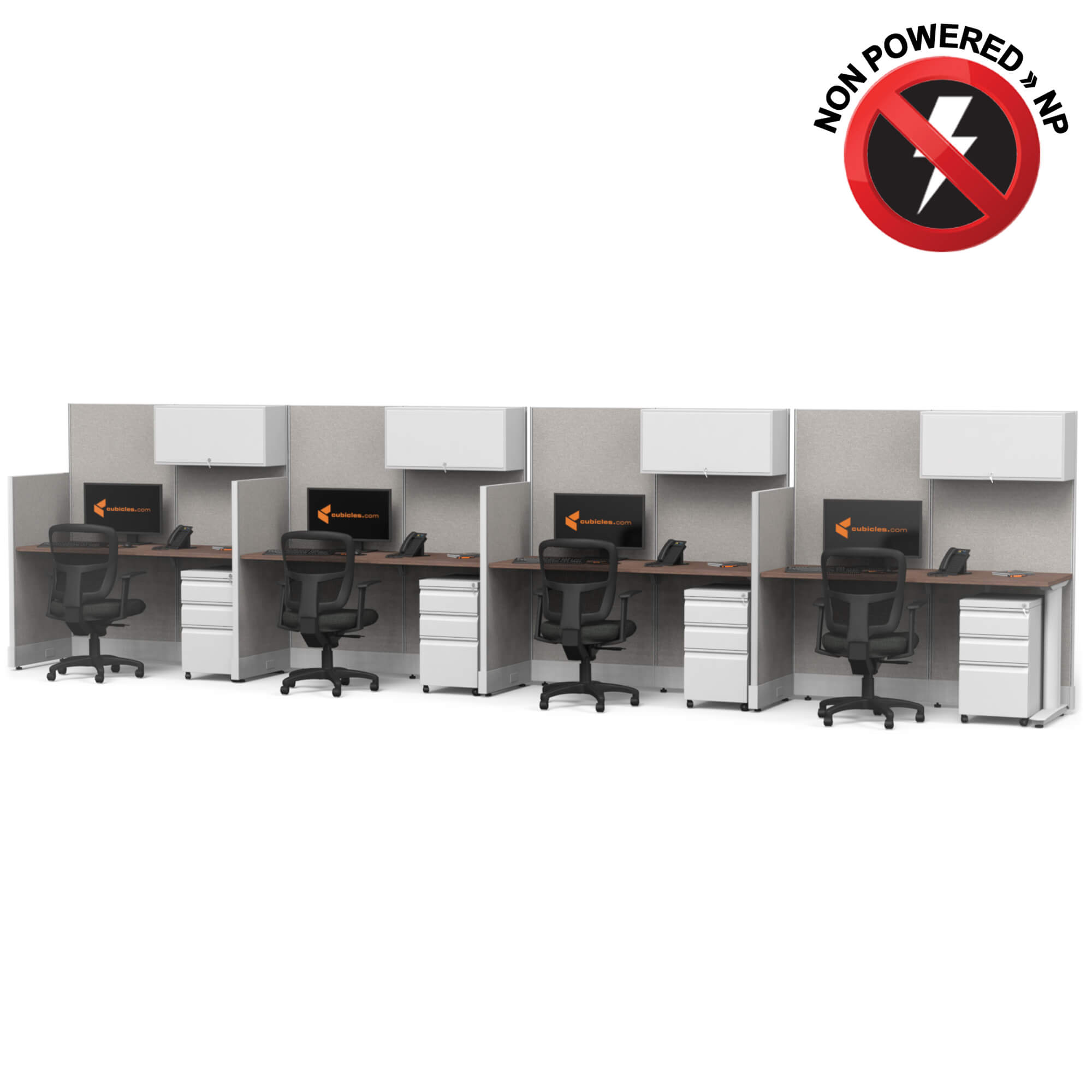 cubicle-desks-straight-workstation-4pack-inline-non-powered-with-storage-sign.jpg