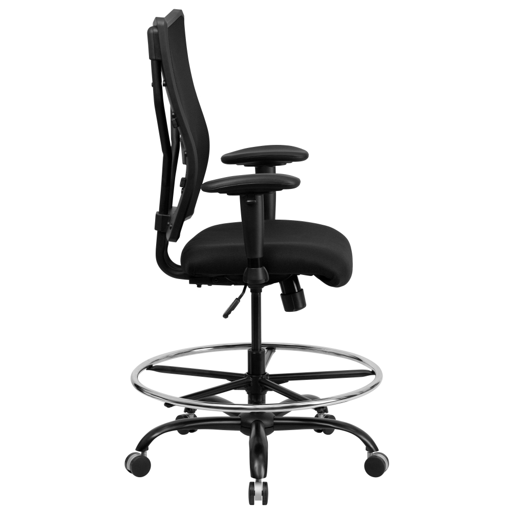 Extra tall office chair side view