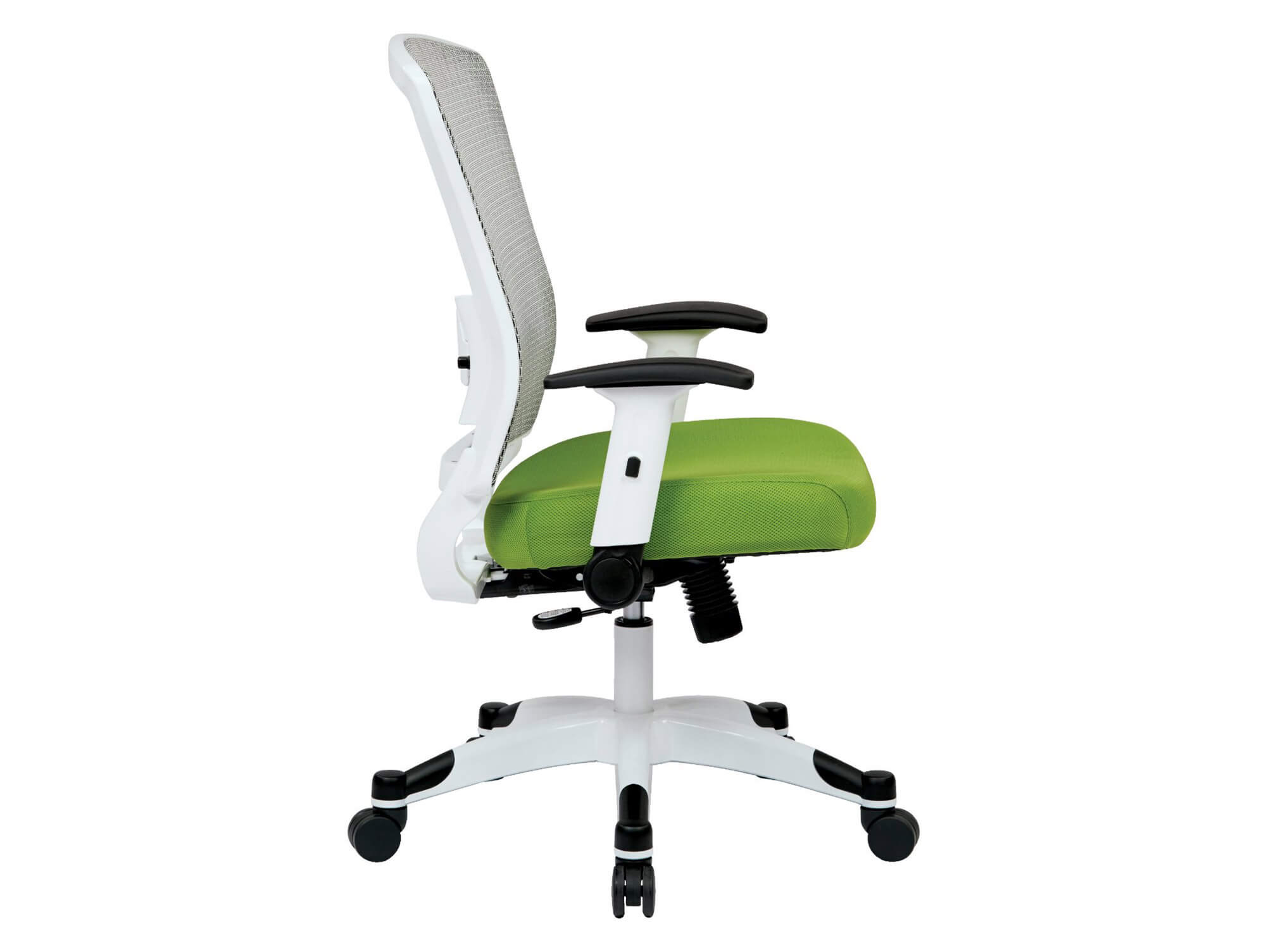 Green office chair side 2