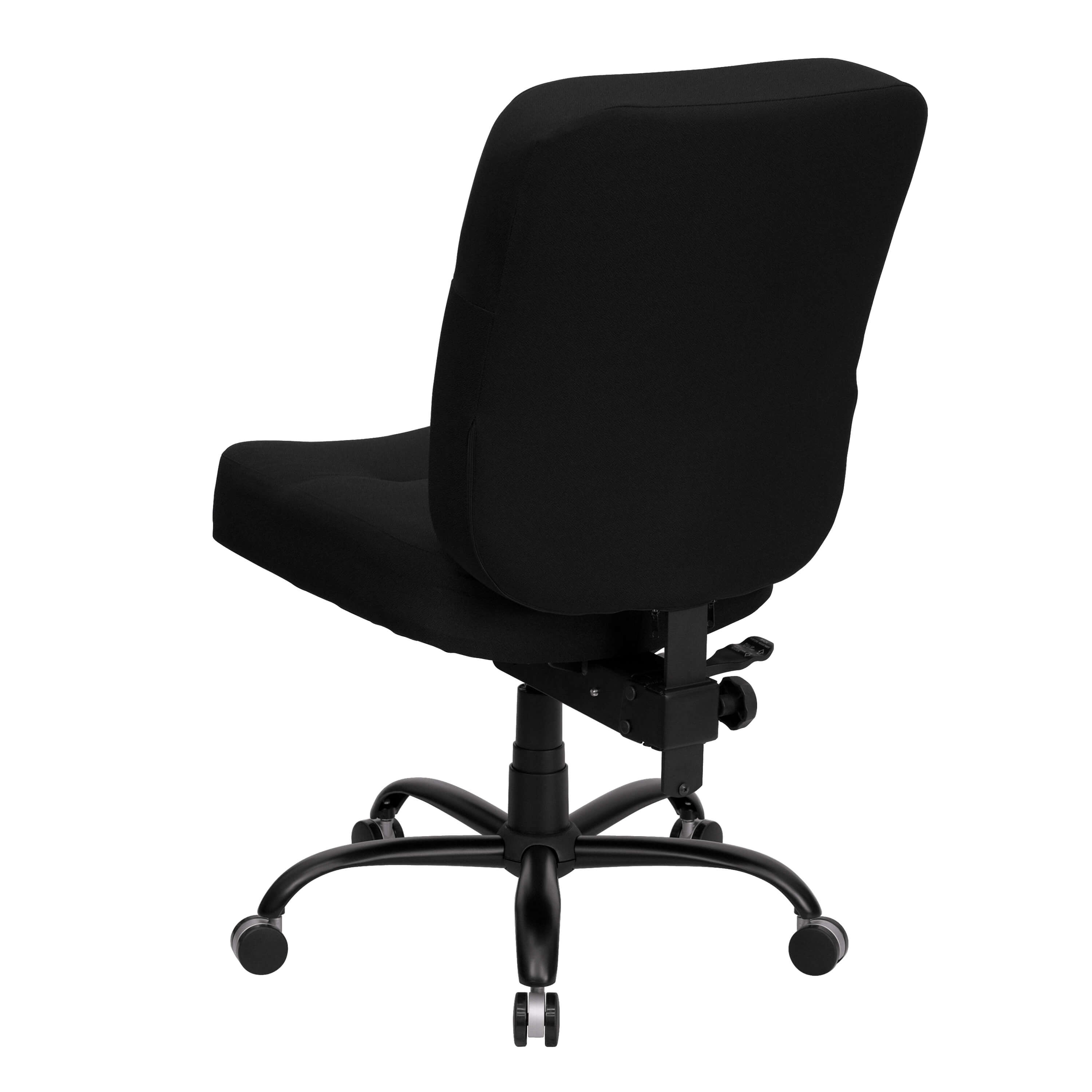 High weight capacity office chair back view