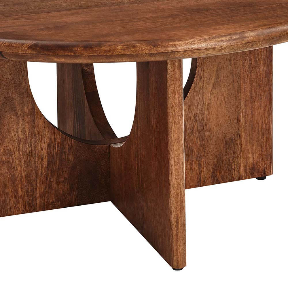 All wood coffee table 34 leg