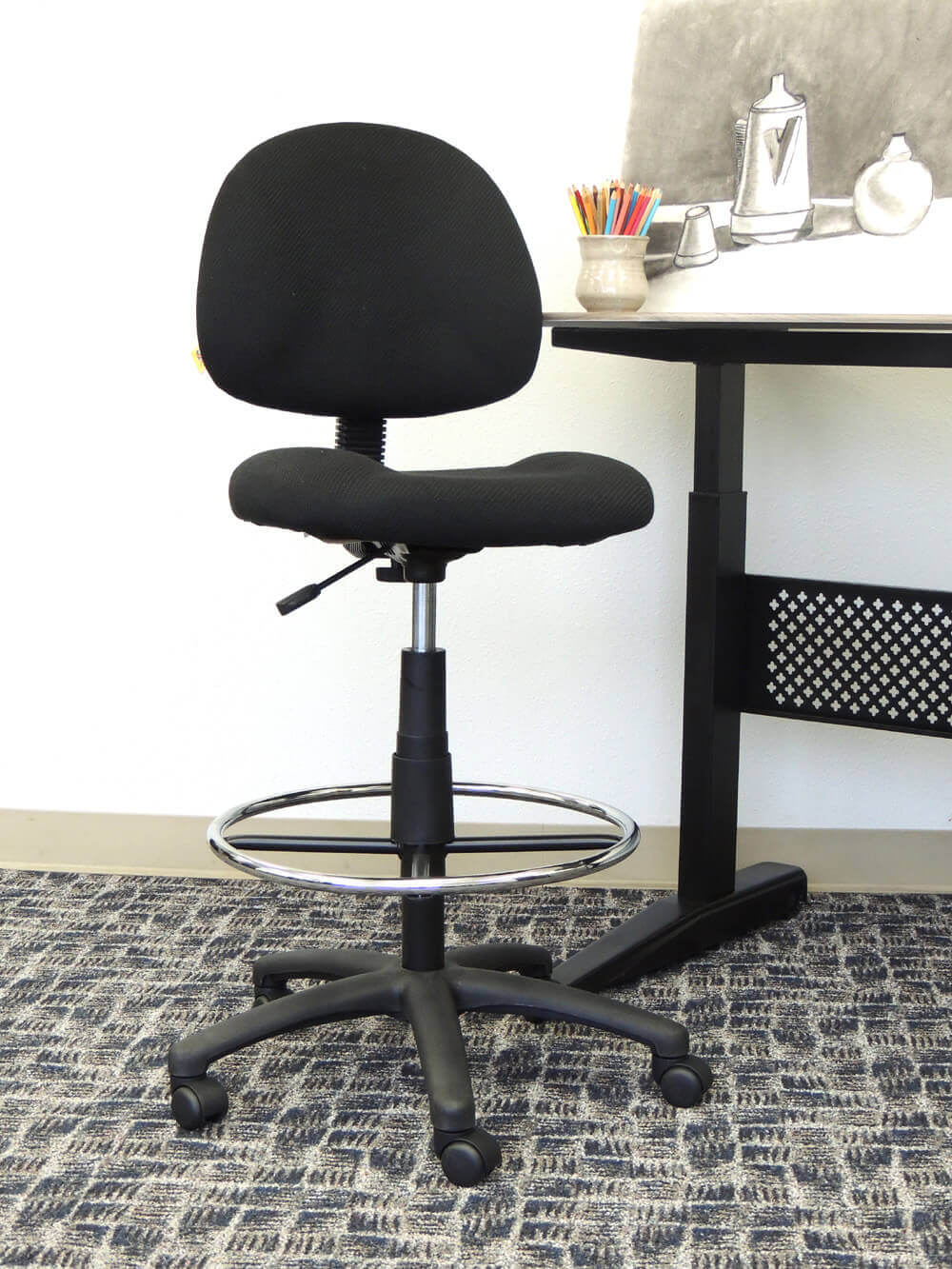 Big and tall office chair draftpro ergo chair environmental view
