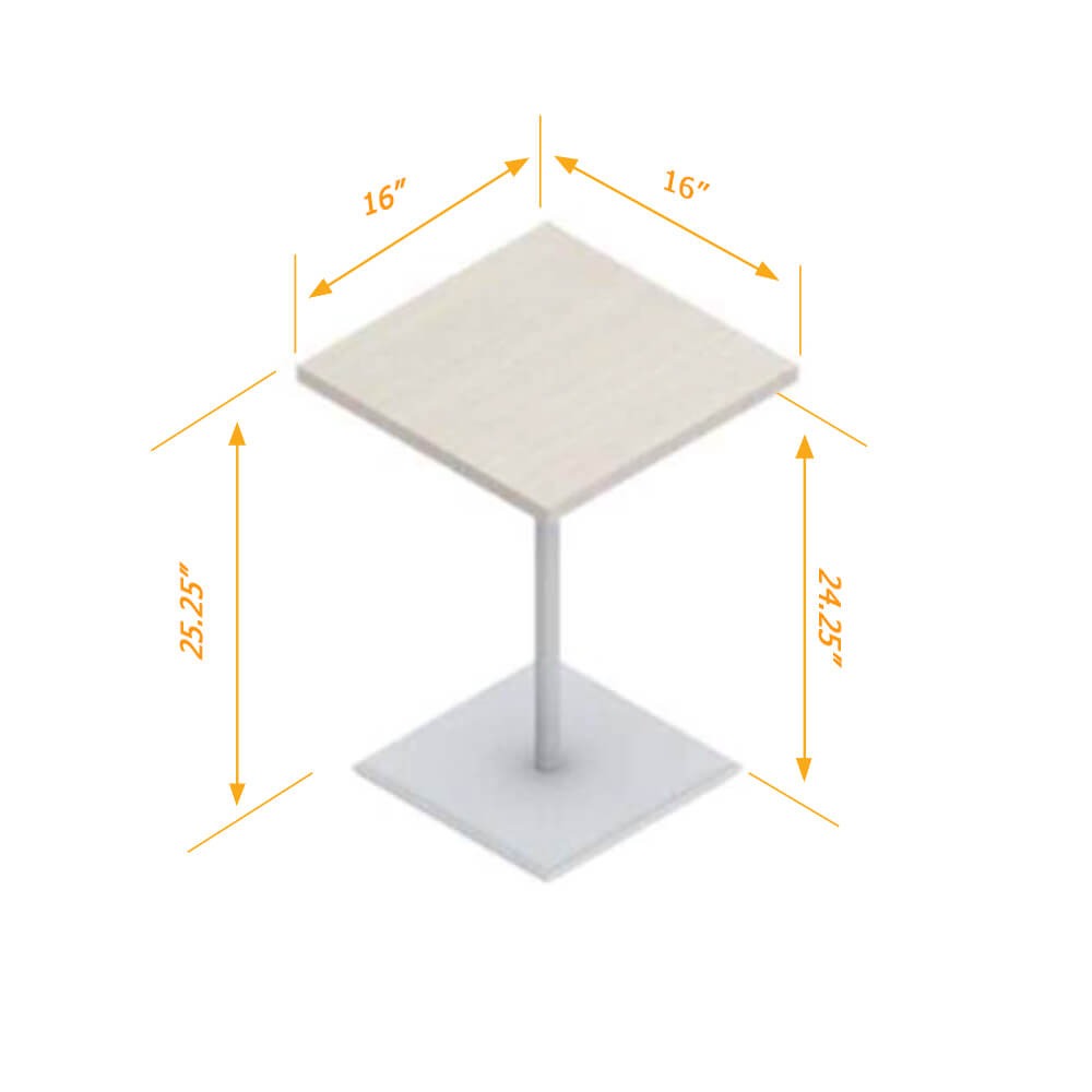 Duo side table set of 2 16in dimensions 3d