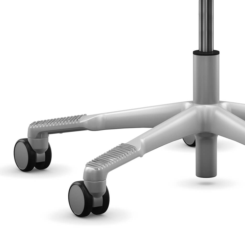 Ergonomic desk chair gray base