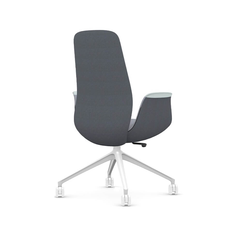Executive and conference chairs office desk chairs conference lounge chair with wheeels back angle