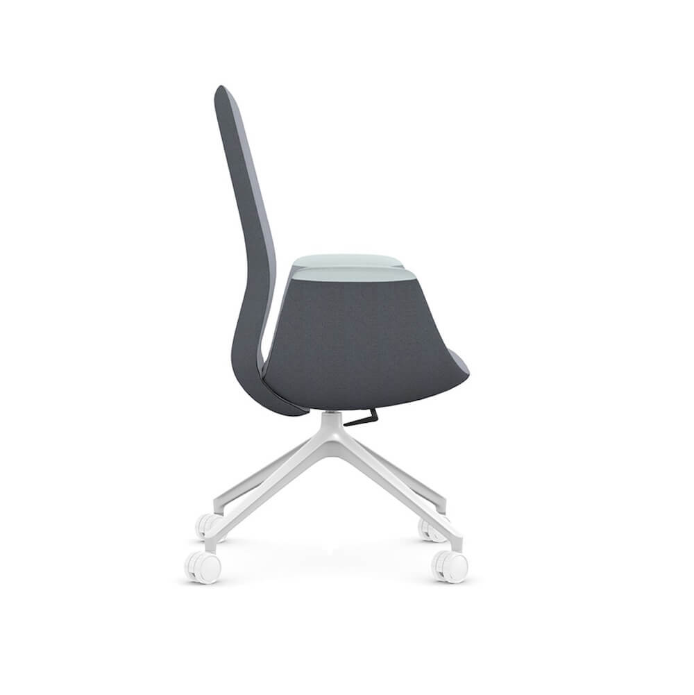 Executive and conference chairs office desk chairs conference lounge chair with wheels side view