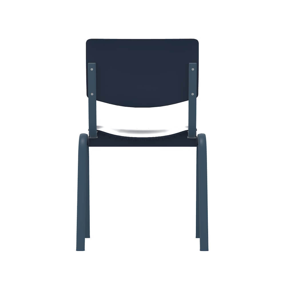 Executive and conference chairs office desk chairs contemporary guest chair blue frame and back back view