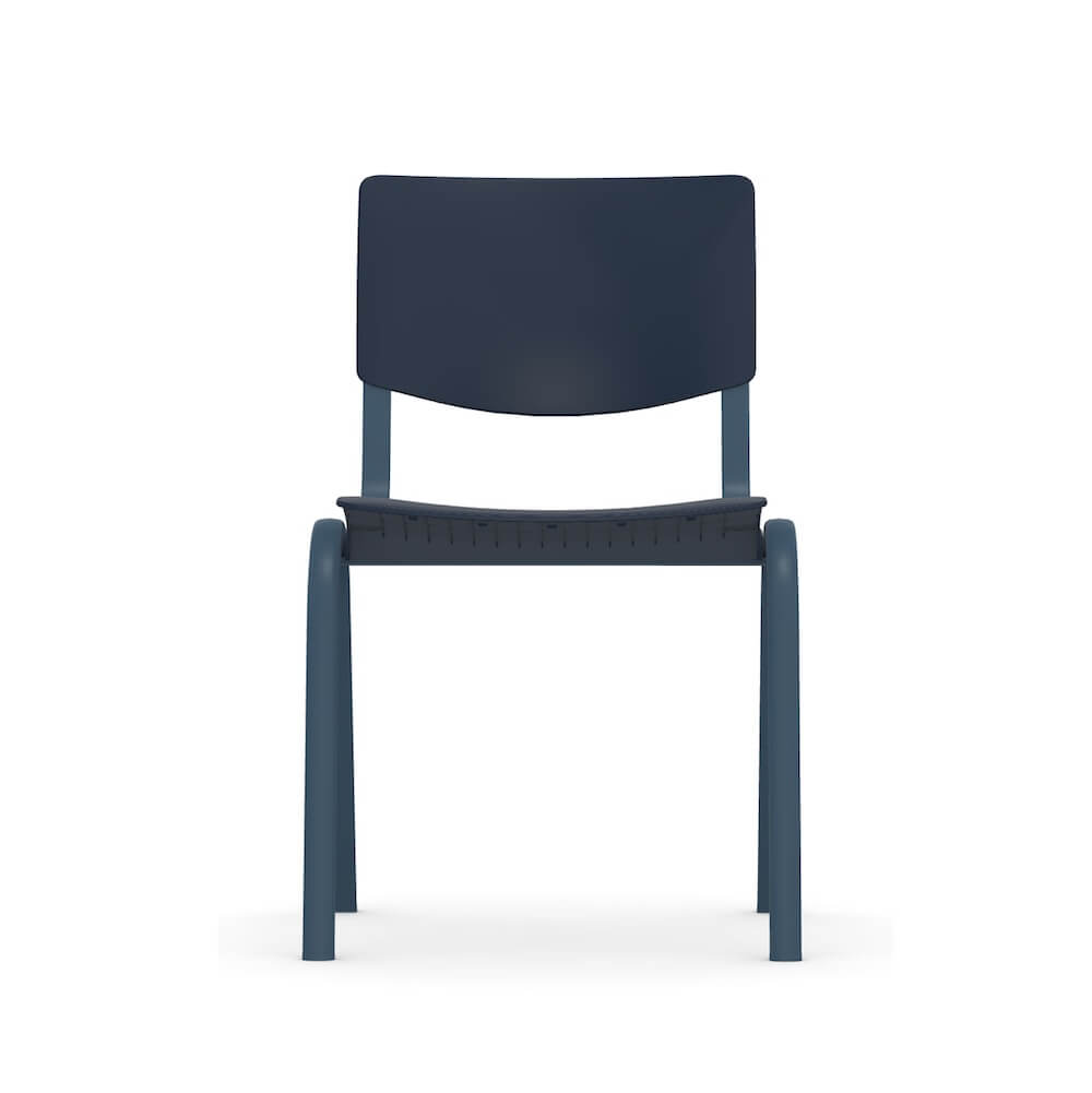 Executive and conference chairs office desk chairs contemporary guest chair blue frame and back front view