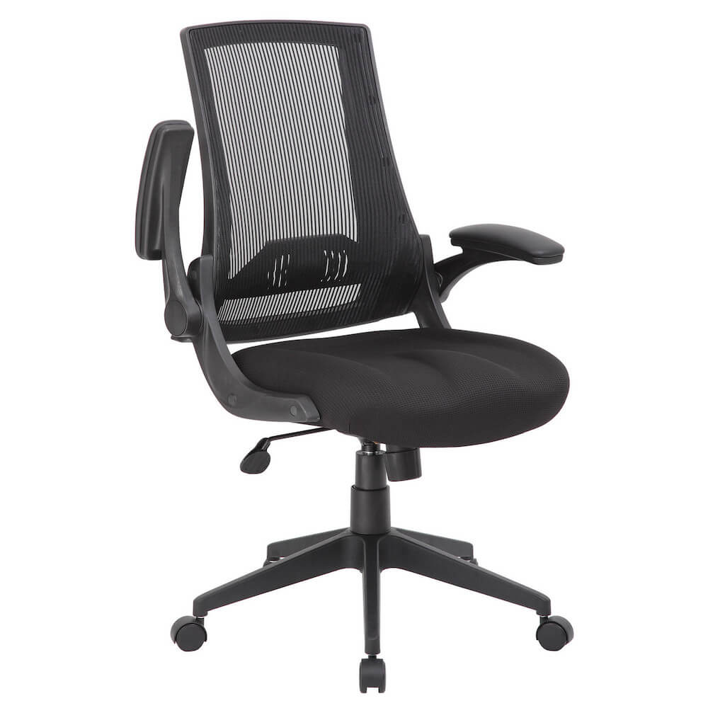 Executive and conference chairs office desk chairs ergonomic office chair with flip up arms lifted arms view