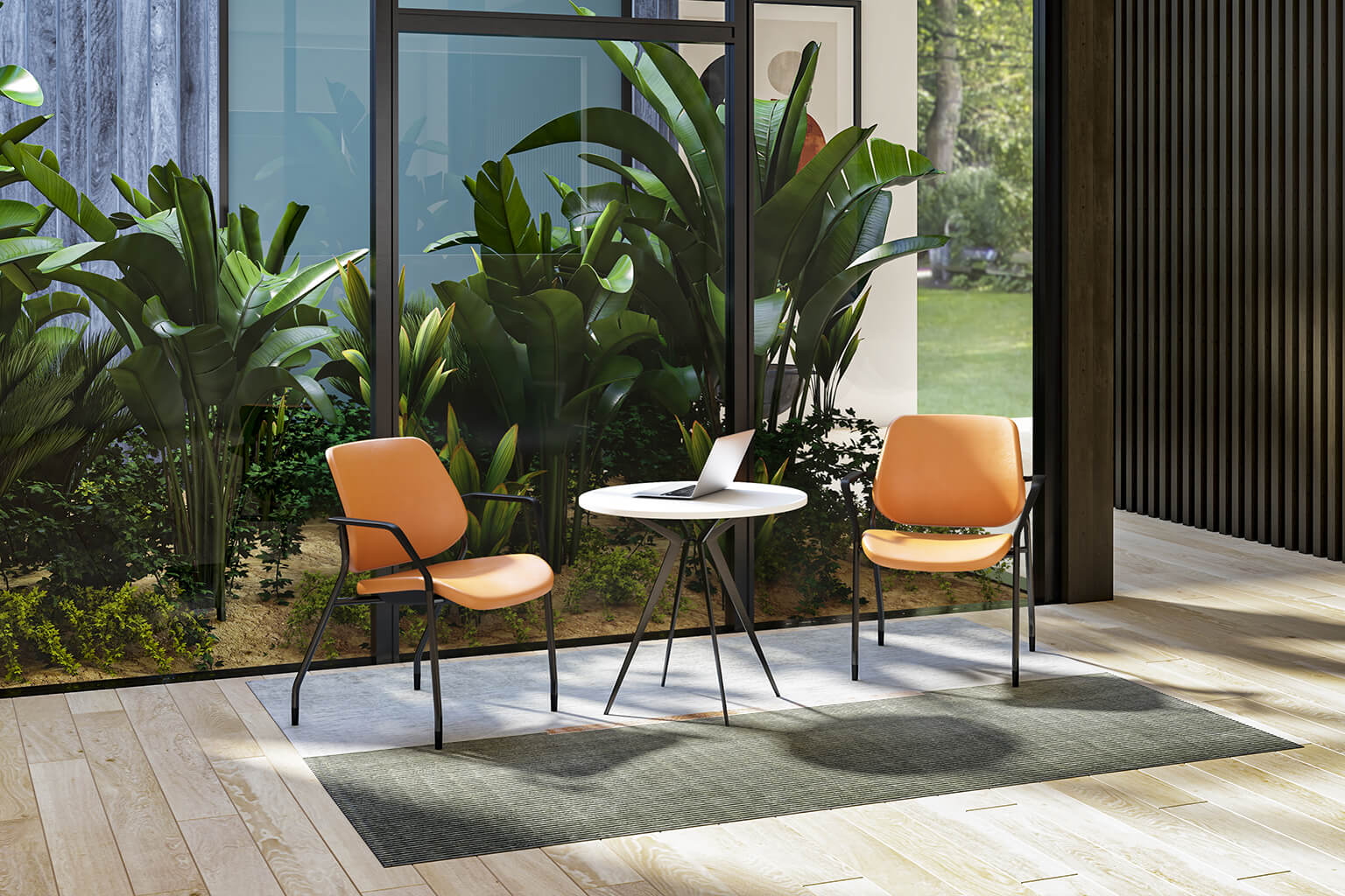 Executive and conference chairs office desk chairs guest room chair orange fabric space view