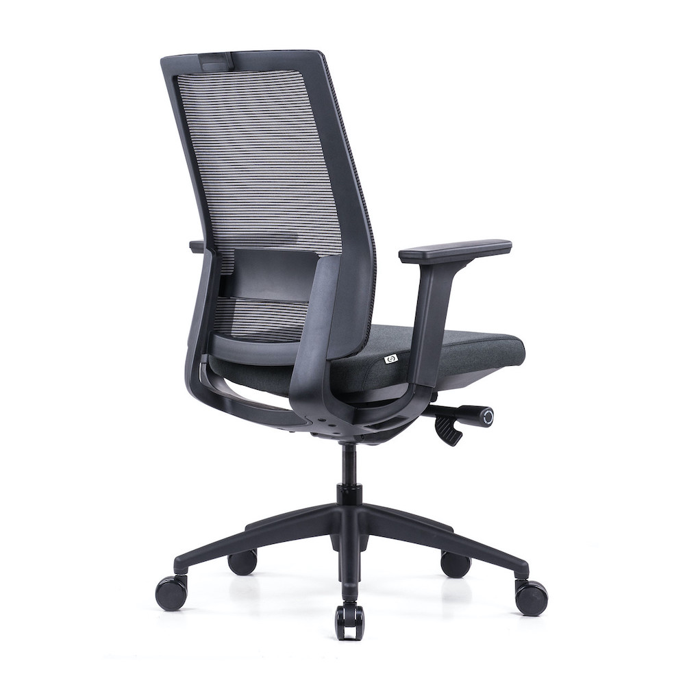 Executive and conference chairs office desk chairs high back mesh task chair back angle view