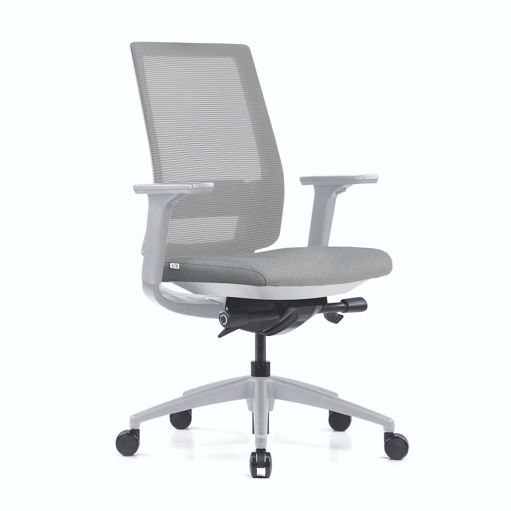 Executive and conference chairs office desk chairs high back mesh task chair gray angle view