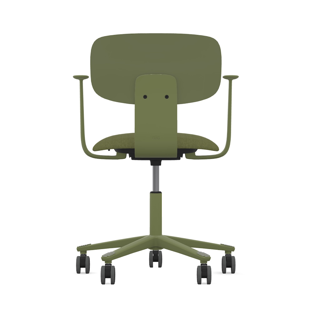 Executive and conference chairs office desk chairs light task chair green back view