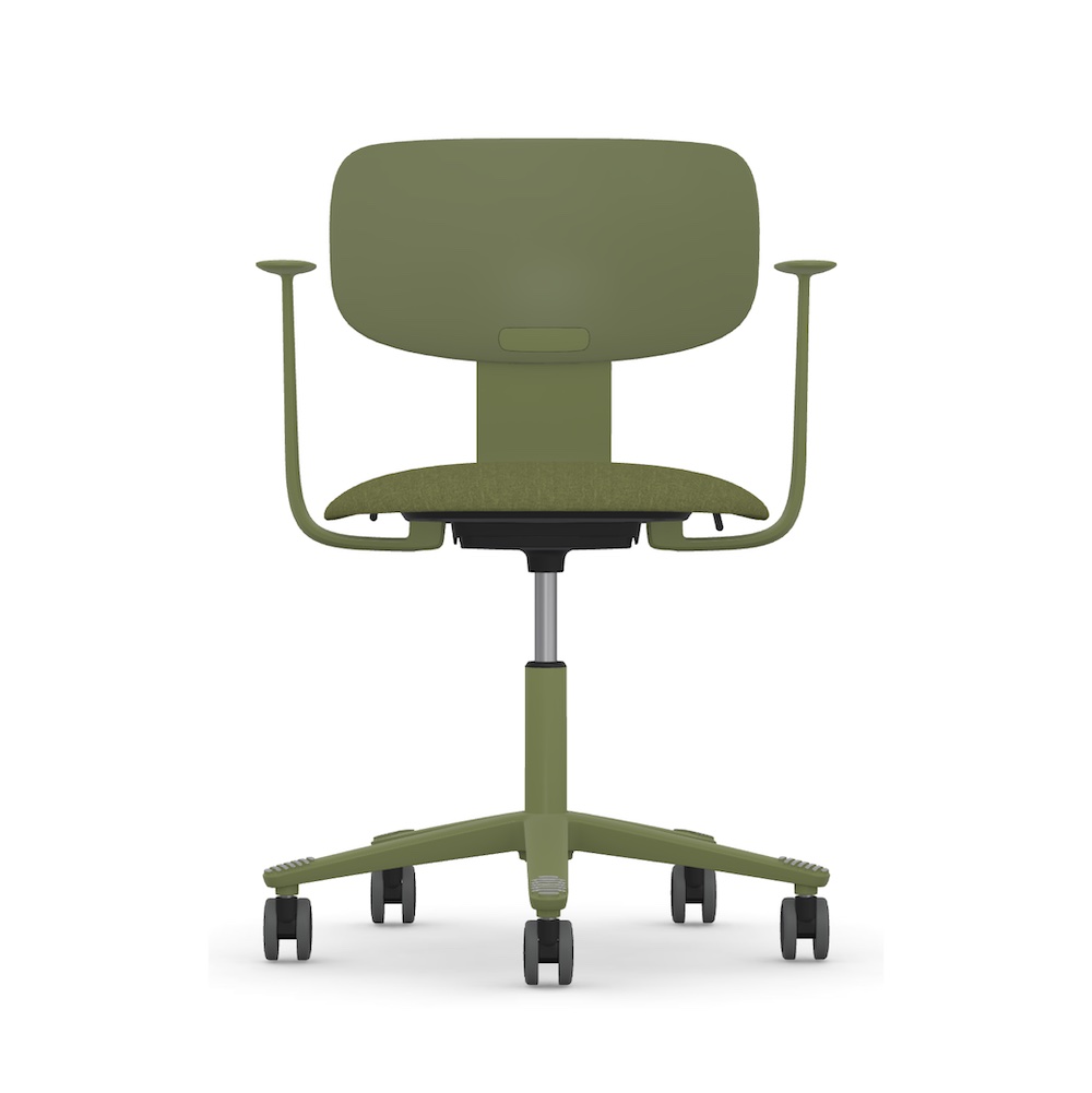 Executive and conference chairs office desk chairs light task chair green front view 1