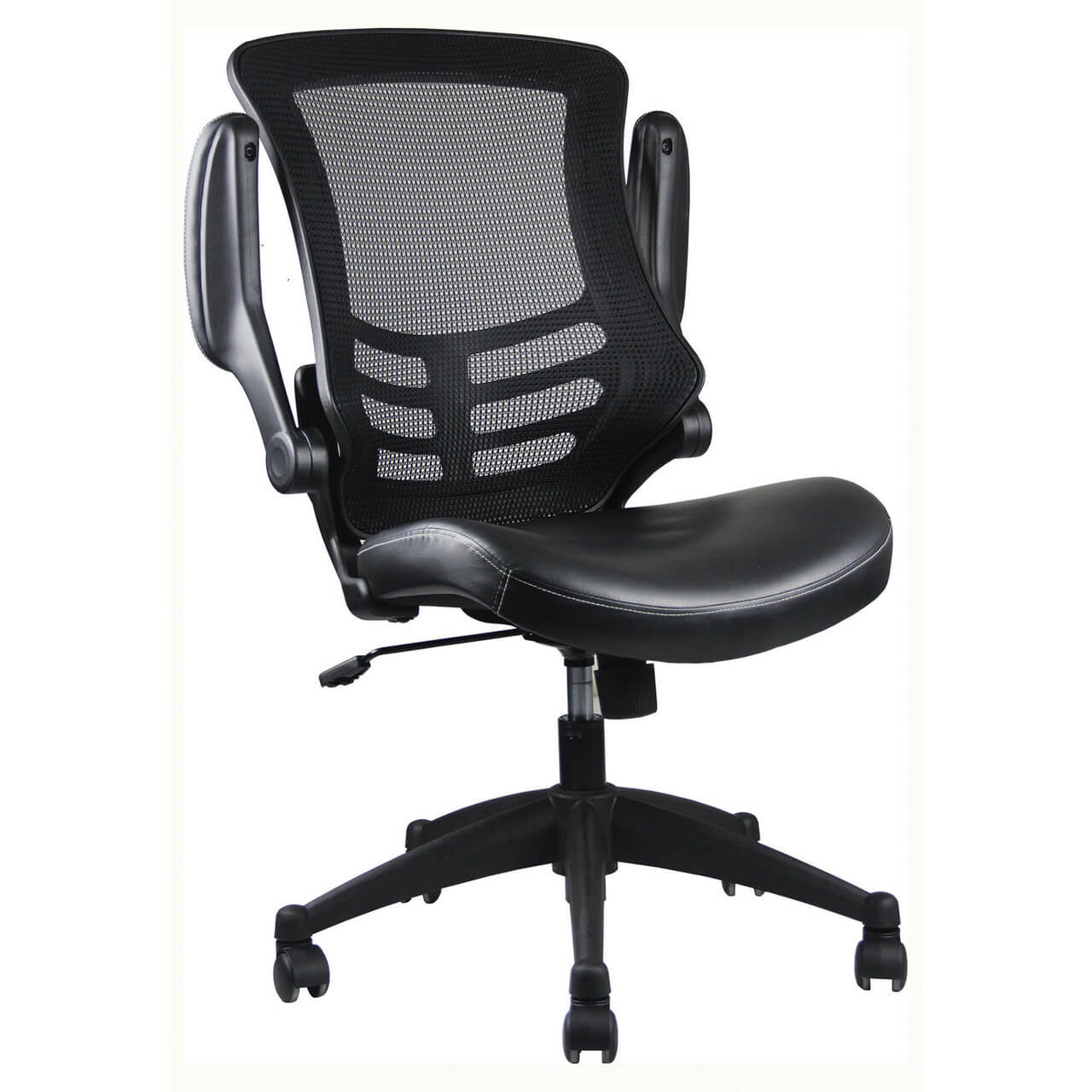 Executive and conference chairs office desk chairs mesh office chair with flip up arms lifted view