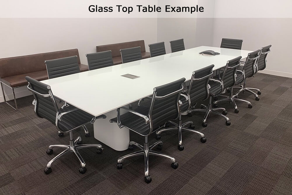 Glass top table example 05