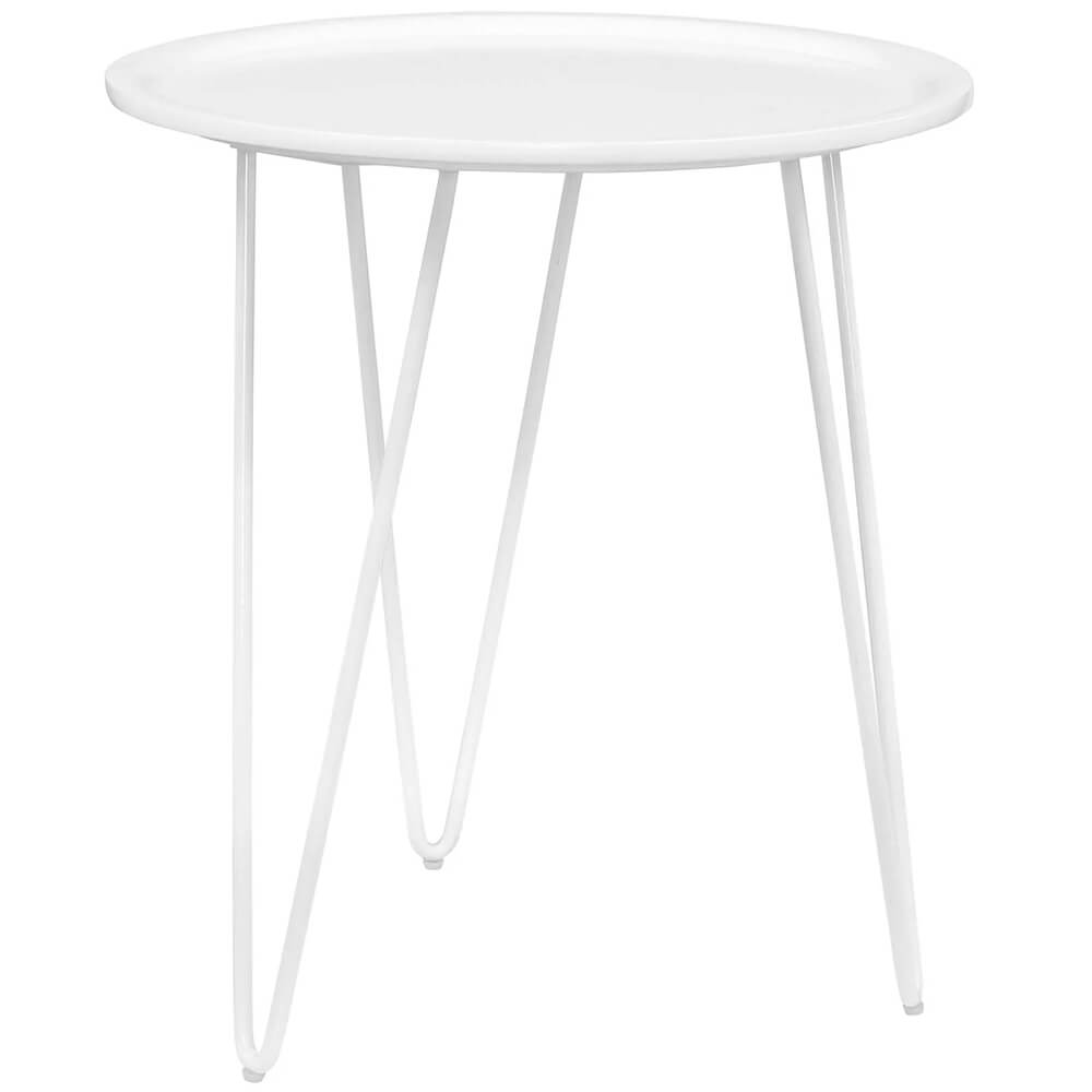Hairpin side table white Hairpin side table white
