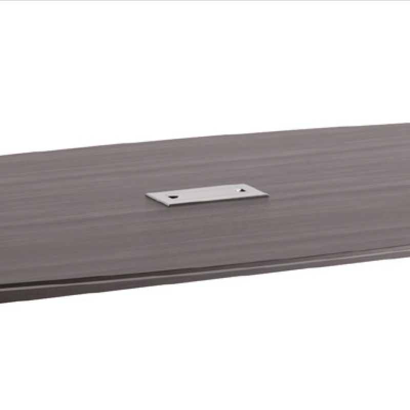 Mid century modern conference table wire management grommet