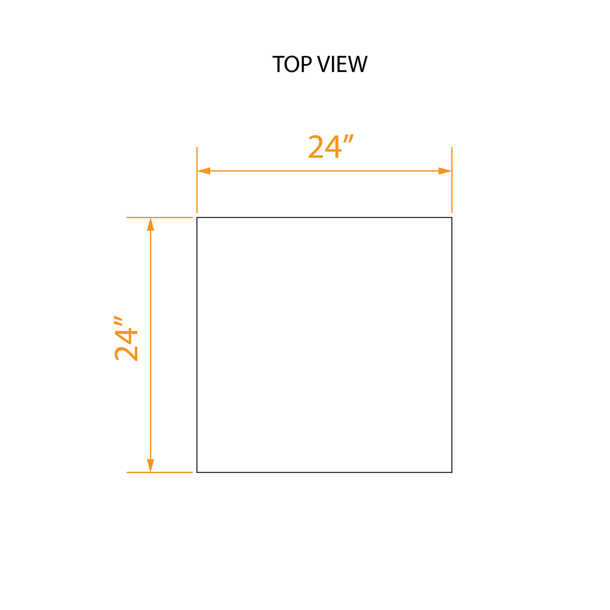 Modern accent tables square 2D dims