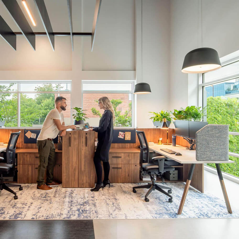 Modern cubicles scandinavian feel people comparison