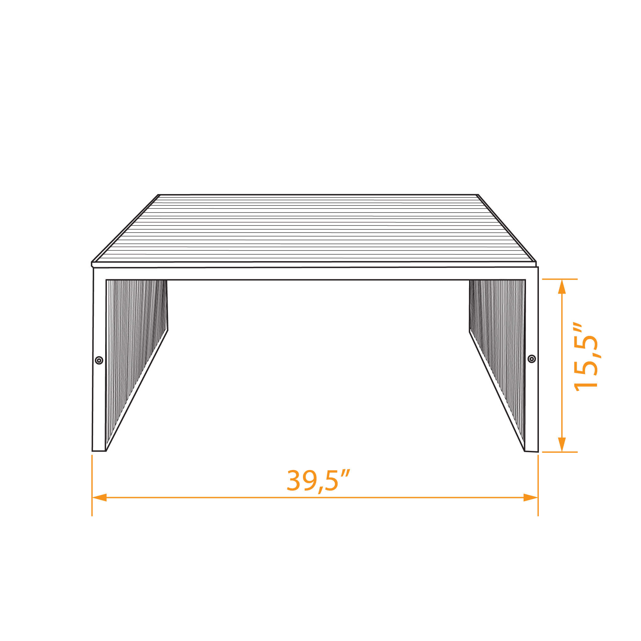 Modern steel coffee front dimensions Modern steel coffee front dimensions