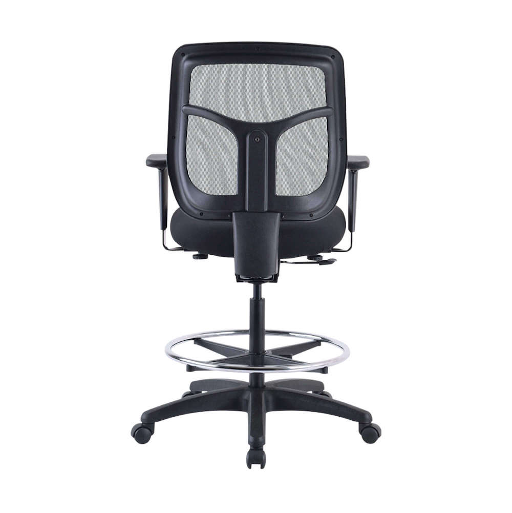 Office chair for standing desk ergonomic stool for standing desks drafting chair with footrest back view