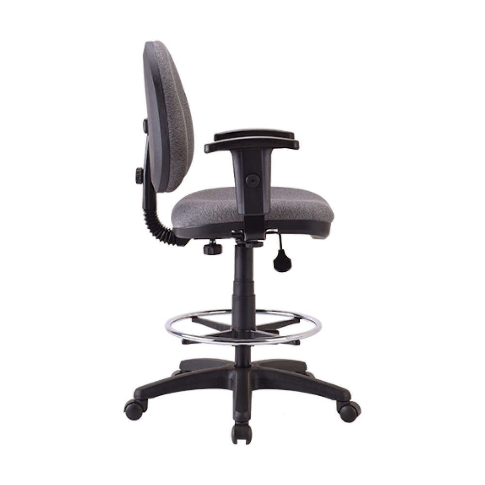 Office chair for standing desk ergonomic stool for standing desks drafting stool chair with arms side view