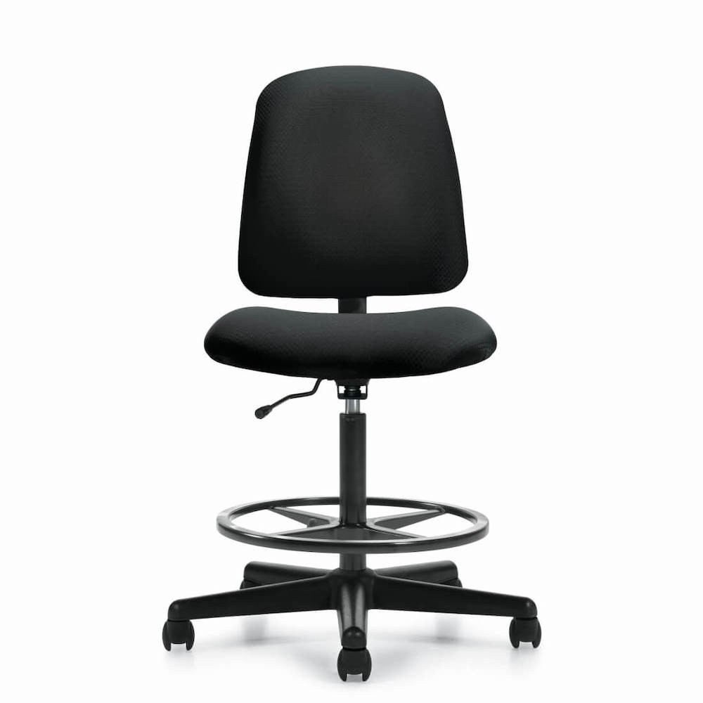 Office chair for standing desk ergonomic stool for standing desks drafting stool on wheels front view