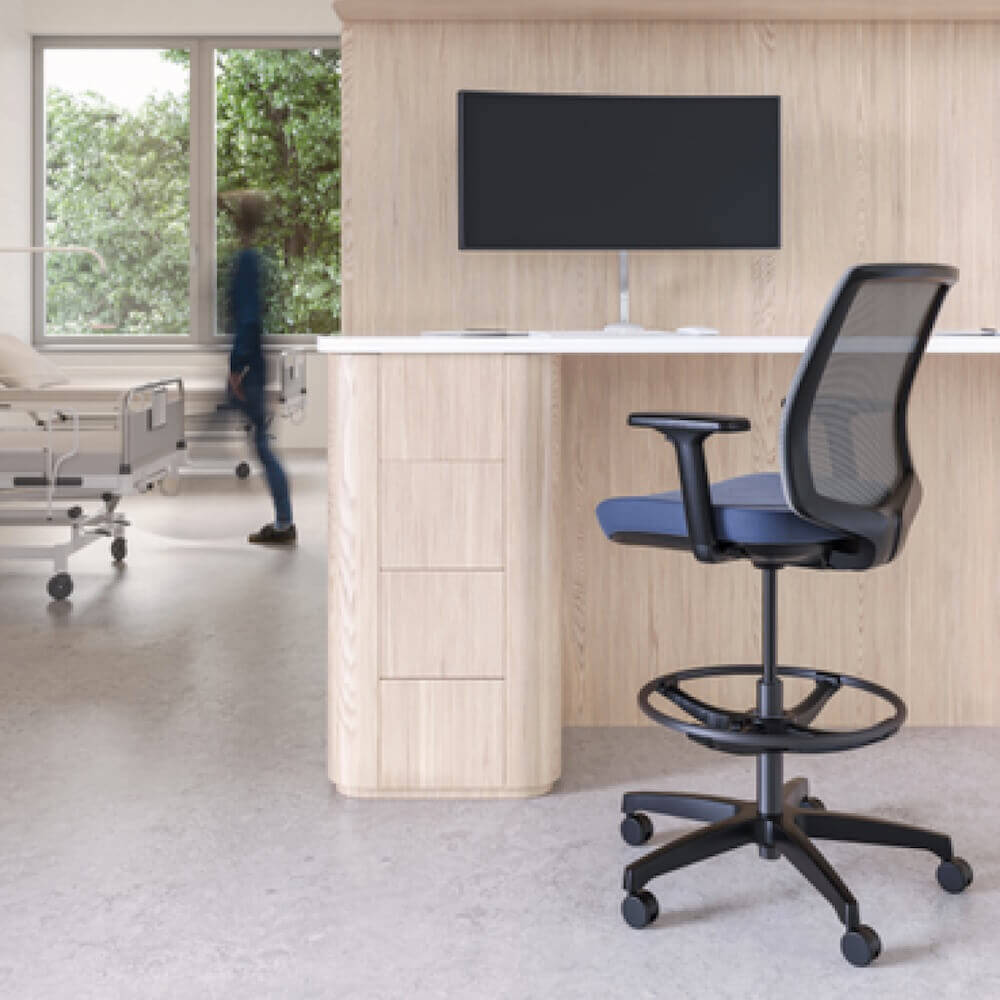 Office chair for standing desk ergonomic stool for standing desks ergonomic task stool health workspace