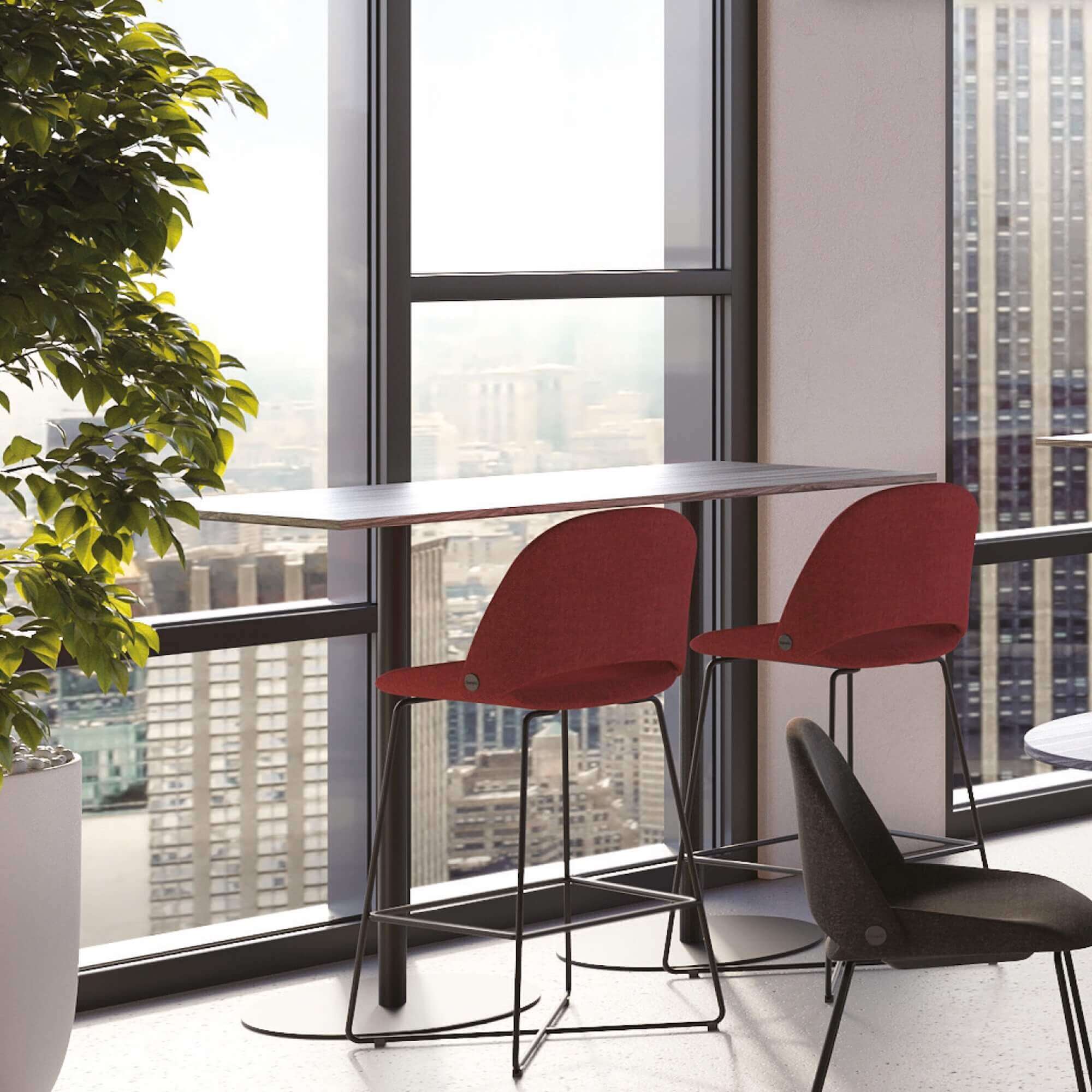 Office chair for standing desk ergonomic stool for standing desks ergonomic work stool red space view 2