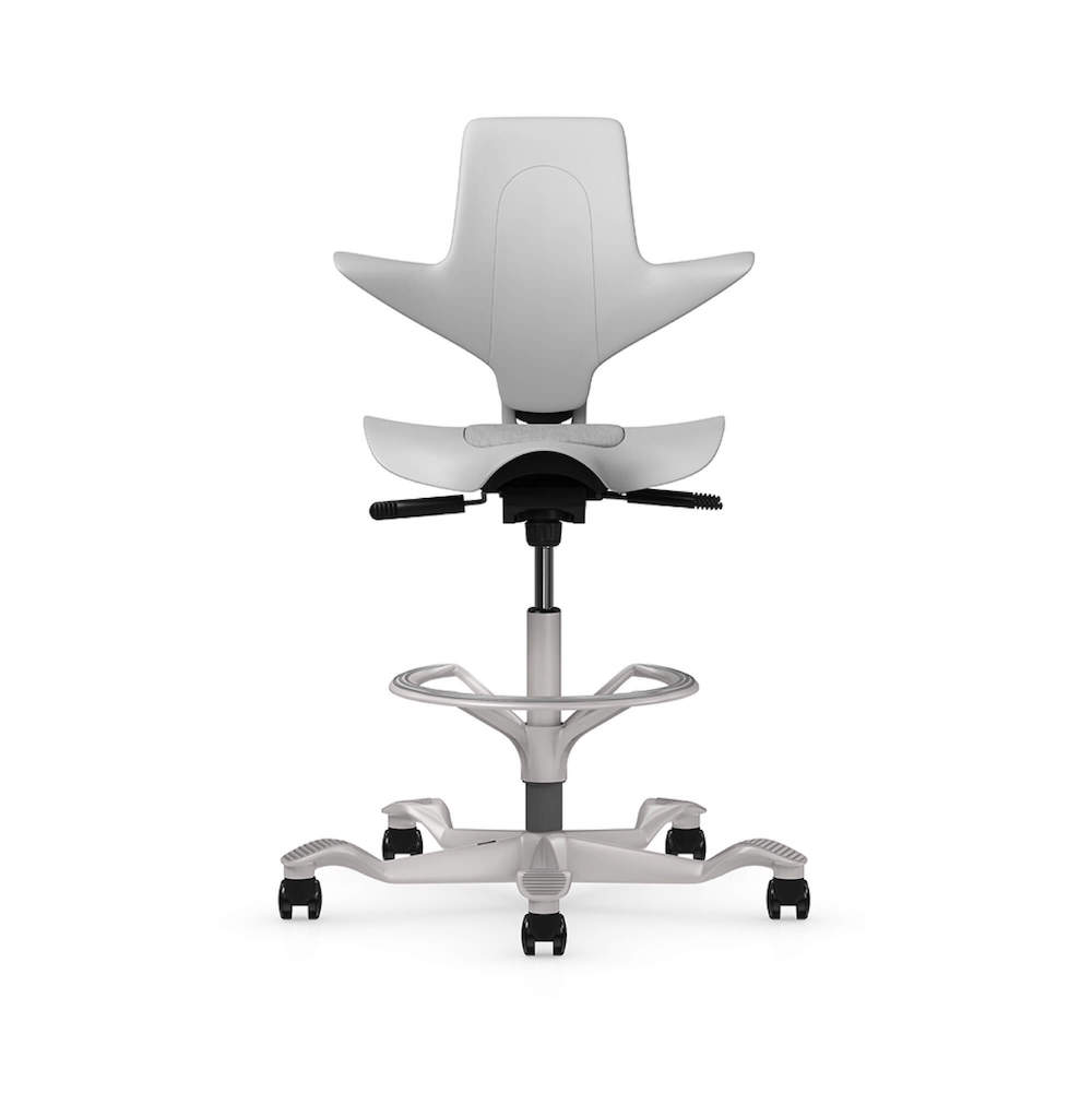 Office chair for standing desk ergonomic stool for standing desks lab stool chair light gray front view Office chair for standing desk ergonomic stool for standing desks lab stool chair light gray front view
