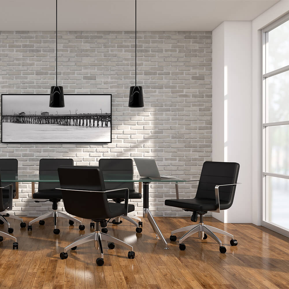 Office chair with lower back support environment