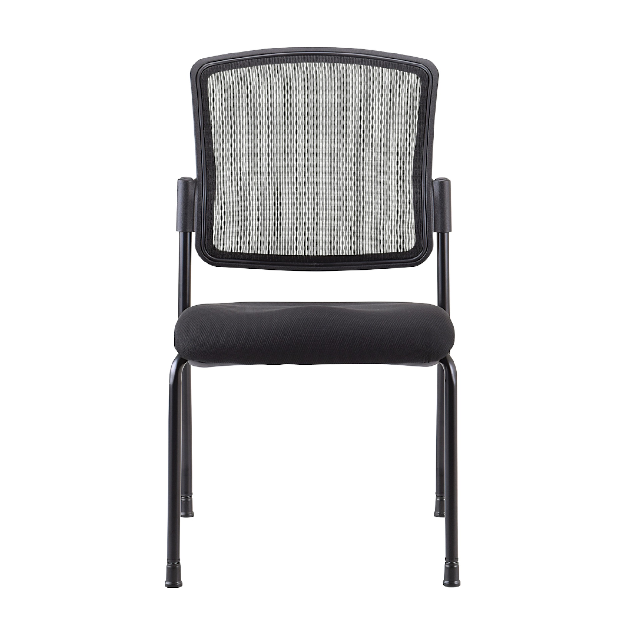 Office desk chairs guest chairs stackable guest chair front view 1