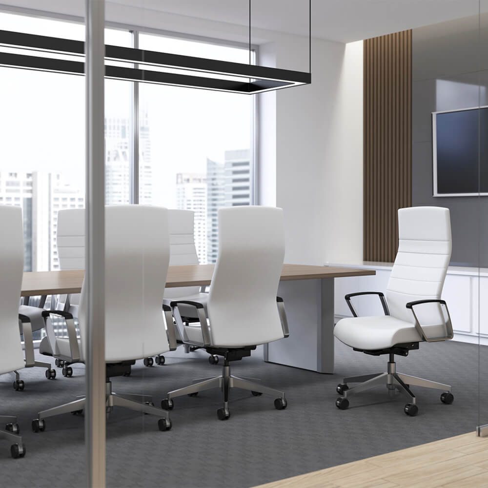 Office desk furniture office desk chairs executive conference chair render 1