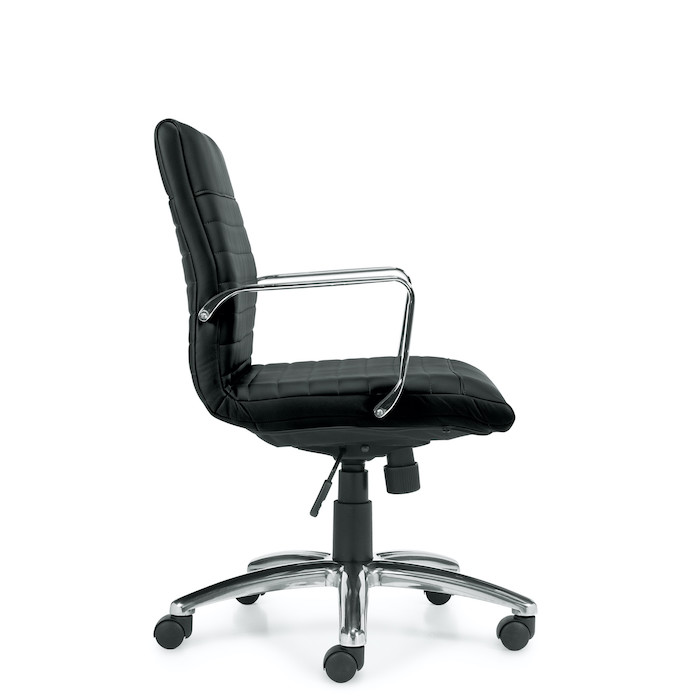 Office furniture chair conference chair mid back executive desk chairs black side