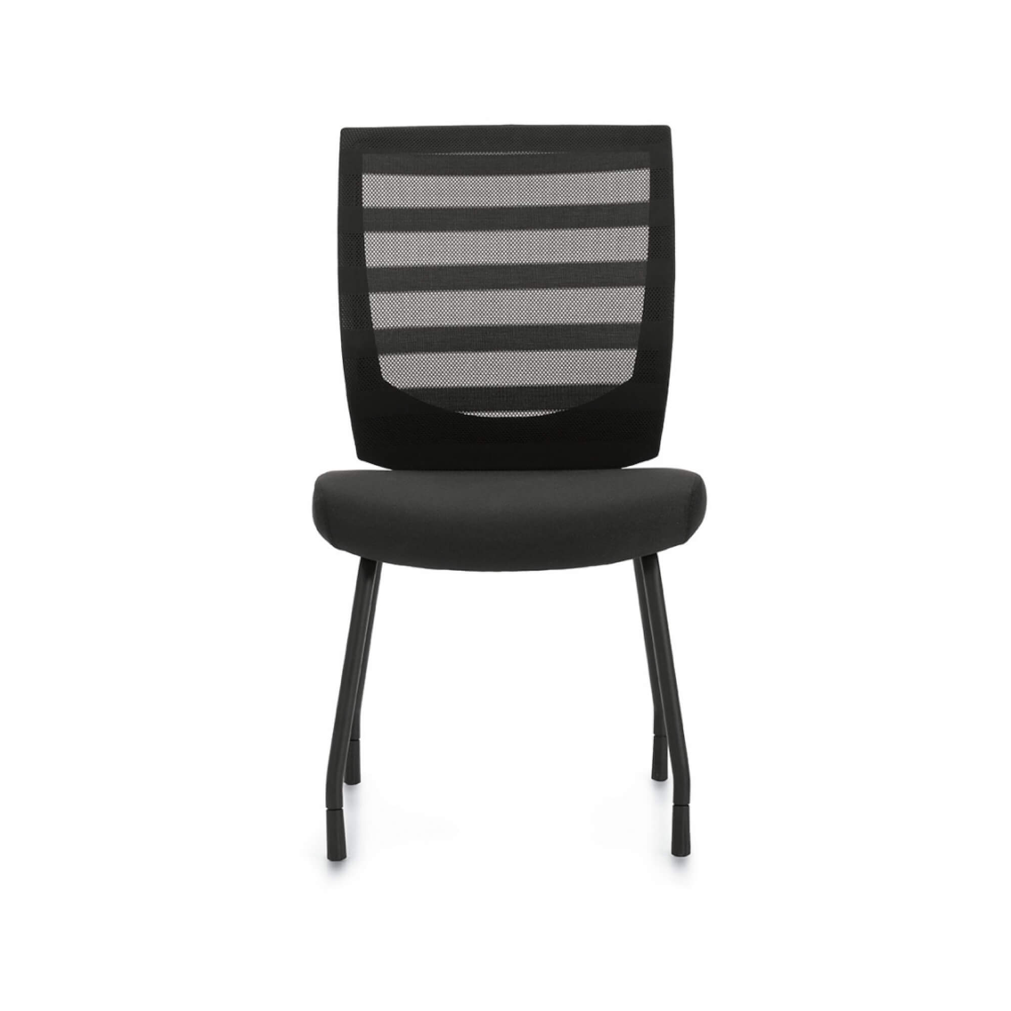 Office furniture chairs guest chairs mesh guest chair front view
