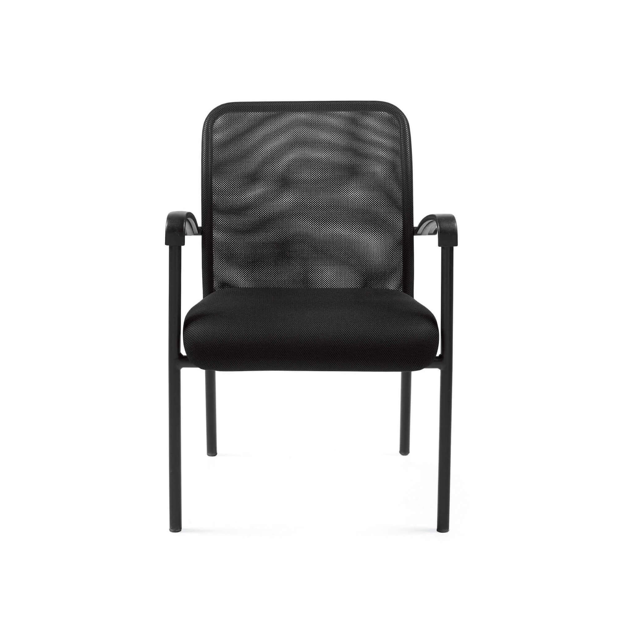 Office furniture chairs guest chairs waiting room chair with arms front view