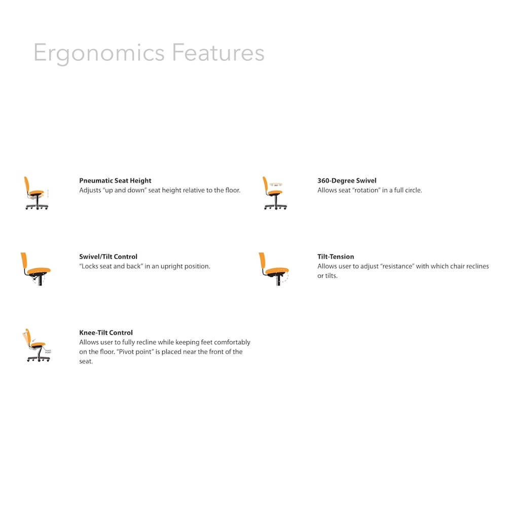 Office furniture chairs office desk chair office chair seat and back cushion ergonomic features