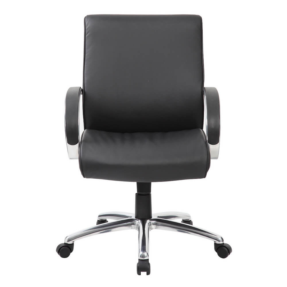 Office furniture chairs office desk chairs cushioned desk chair with wheels front view