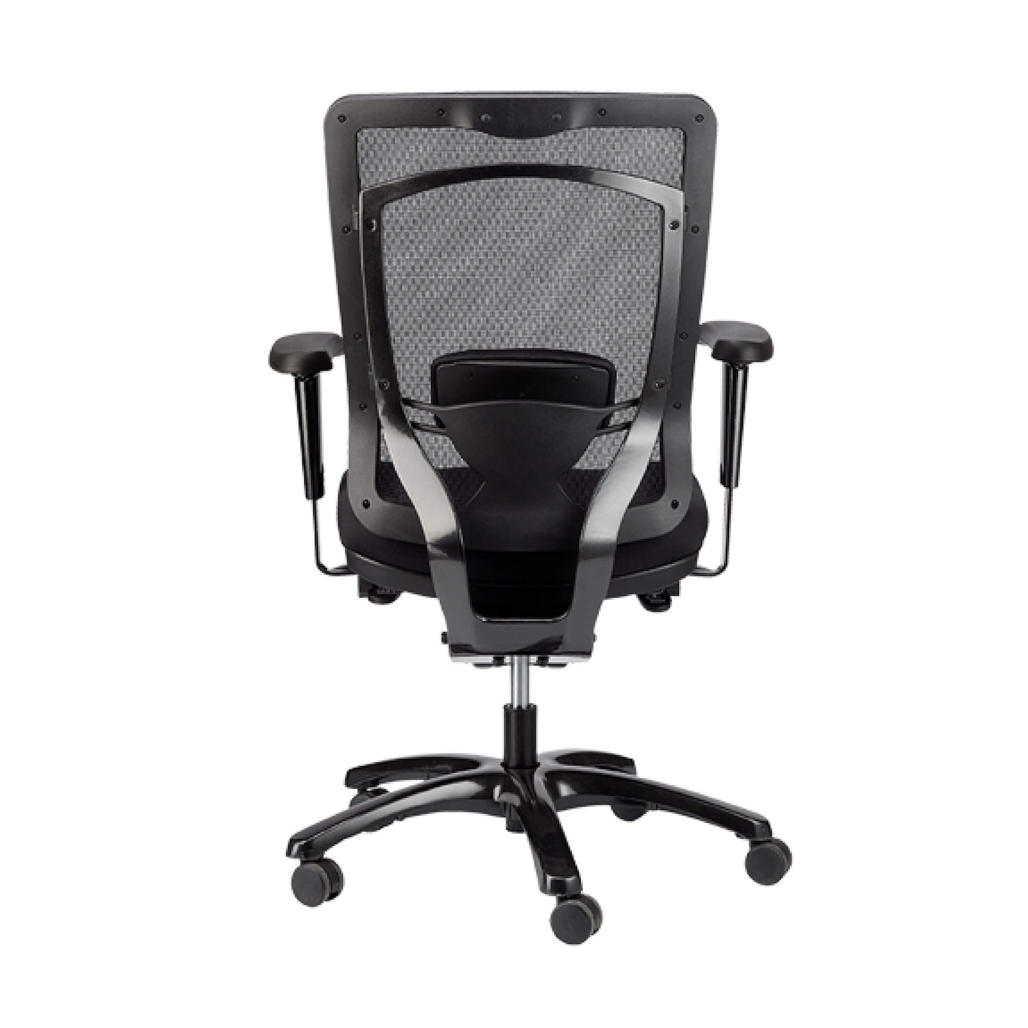 Office furniture chairs office desk chairs ergonomic executive chair back view