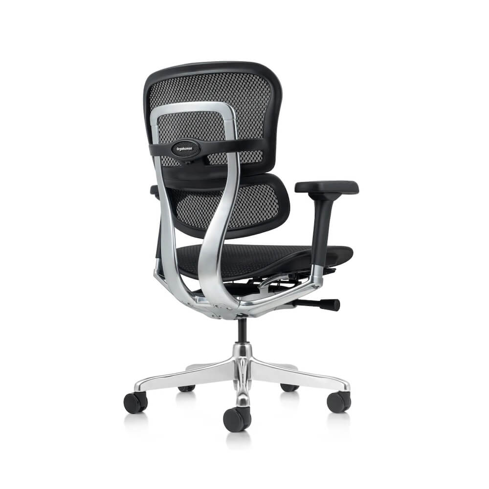 Office furniture chairs office desk chairs ergonomic executive office chair back angle view 1